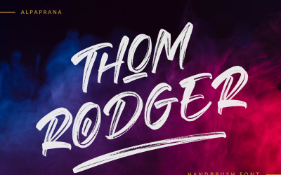 Thom Rodger - Lettertype voor handpenselen