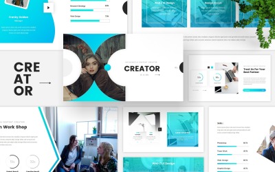 Creatore - Modello di keynote per influencer e creatore di contenuti