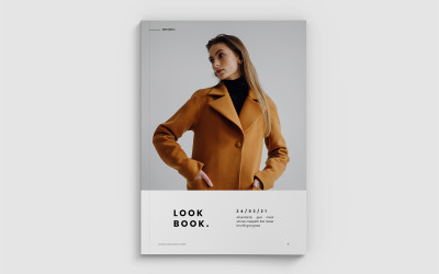 Minimální šablony časopisů Fashion Lookbook