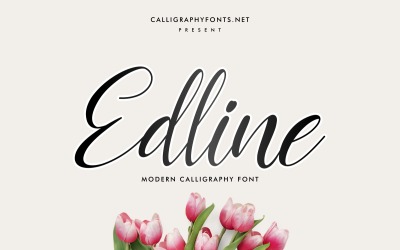 Carattere calligrafico Edline