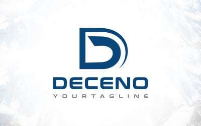 Design de logotipo moderno da letra D