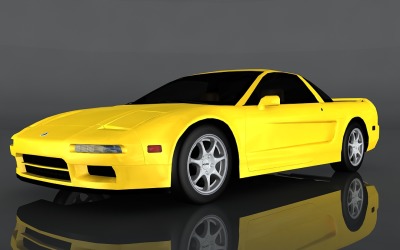 1997 Acura NSX 3D Modeli