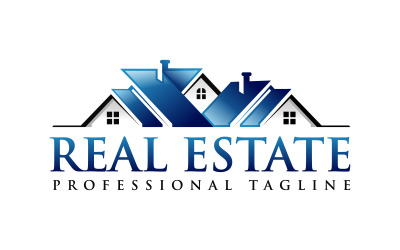 Bostadshus Fastighetslogotypdesign