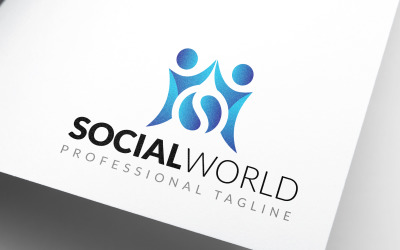 Design de logotipo do Social World Impact