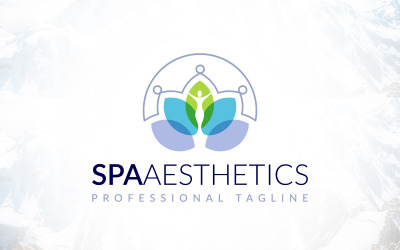 Floral Human Spa Estetik Logo Design