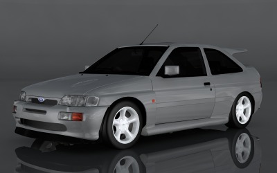 Ford Escort 3D-model uit 1992