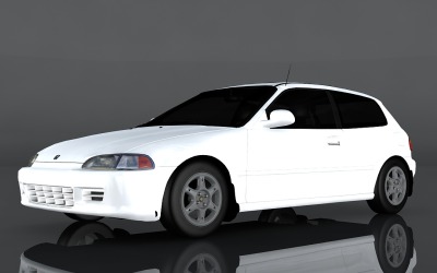 Honda Civic VTI 3D-model uit 1994