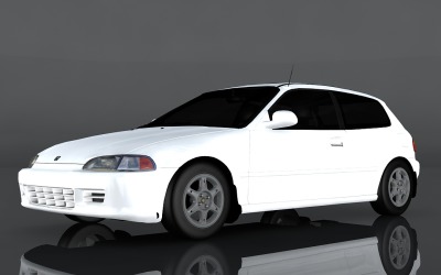 1994 Honda Civic VTI 3D-Modell