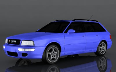 1995 Audi RS2 3D Model