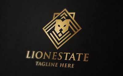 Lion Real Estate Logo template