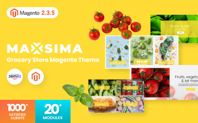 Maxsima - motyw Magento2 sklepu spożywczego