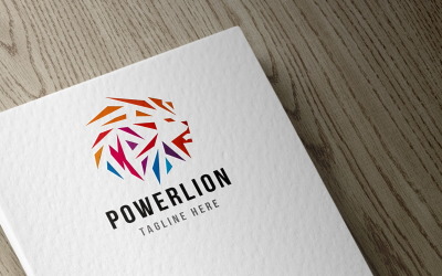 Plantilla de logotipo de Power Valiant Lion