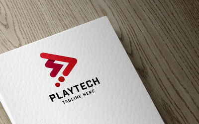 Spielen Sie die Tech Pro Logo-Vorlage