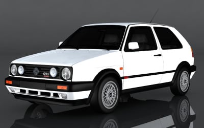 Volkswagen Golf MK2 3D Modeli