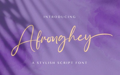 Afronghey - Handwritten Font