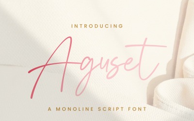 Aguset - Handskrivet typsnitt