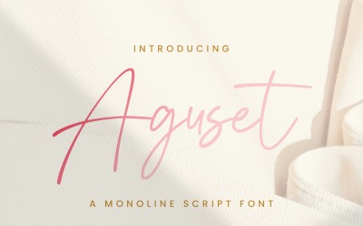 Aguset - Handwritten Font