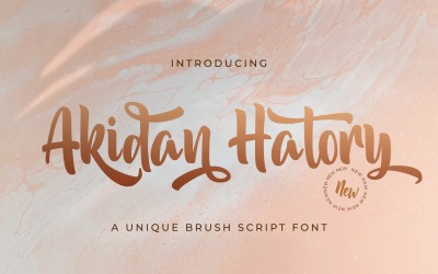Akidan Hatory - félkövér szkript betűtípus