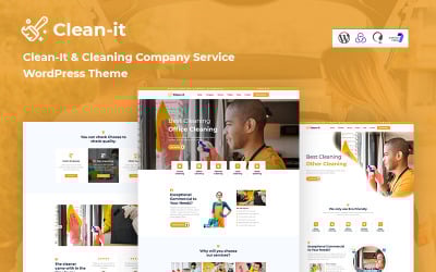 Cleanit - Tema WordPress adaptable para servicios de limpieza