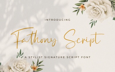 Fathony Script - Handwritten Font