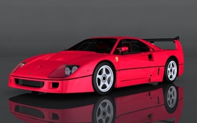 Ferrari F40 Competizione 3D Model