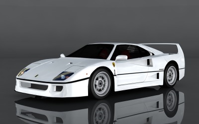 3D model Ferrari F40 1987
