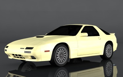 Mazda Savanna RX-7 3D-model uit 1990