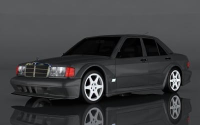 Mercedes-Benz 190E 3D模型