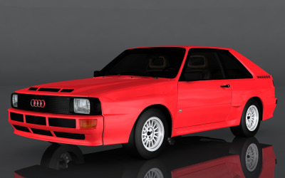 Model 3D Audi Sport z 1983 roku