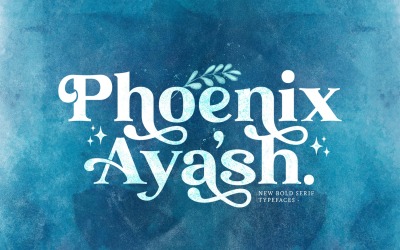 Phoenix Ayash - Fettgedruckte Serifenschrift