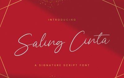 Saling Cinta - Handwritten Font