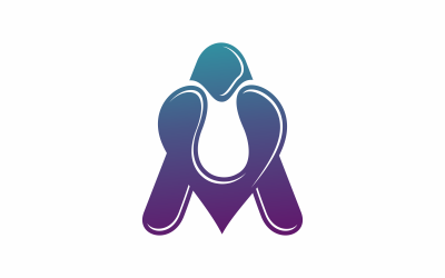A Harfi Aşk Logo Şablonu