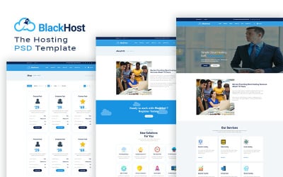 Blackhost - Modello di sito web di hosting multiuso