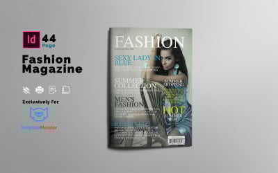 Modèle de magazine de mode d&amp;#39;été