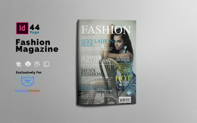 Шаблон журнала летней моды