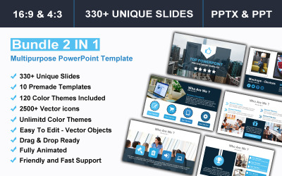 Bundle 2 IN 1 modello PowerPoint multiuso