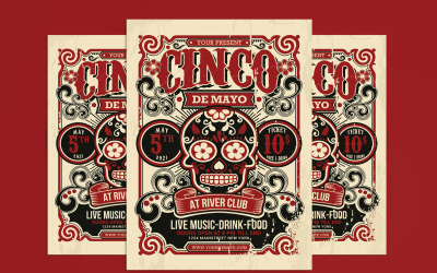 Cinco De Mayo Flyer Vorlage für Corporate Identity
