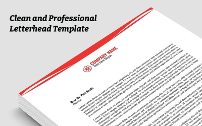 Clean and Professional Letterhead Corporate identity template