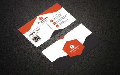 Diseño de tarjeta de visita simple Plantilla de identidad corporativa