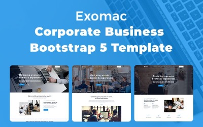 Exomac - Corporate Business Bootstrap 5 Šablona webových stránek
