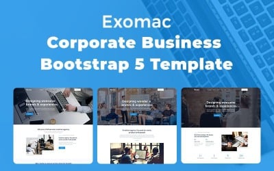 Exomac - Corporate Business Bootstrap 5 Šablona webových stránek