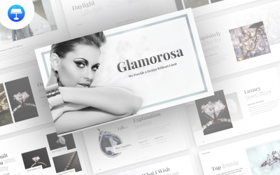 Glamourosa - Modèle Keynote de commerce électronique de bijoux