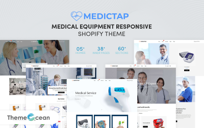 Medictap — motyw Shopify responsywny dla sprzętu medycznego