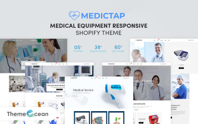 Medictap - Orvosi berendezések érzékeny Shopify-témája