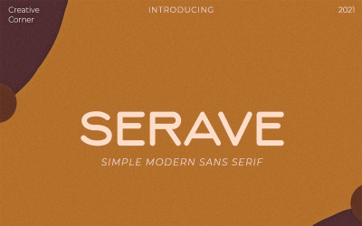 Serave - miękkie, zaokrąglone czcionki