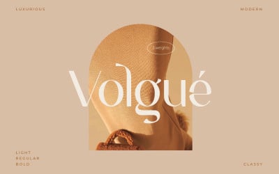 Volgue - шикарні сучасні шрифти