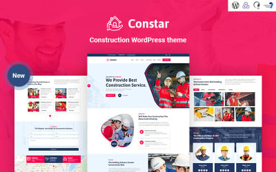 Constar - адаптивная тема WordPress для строительства