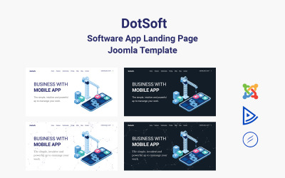 DotSoft - Шаблон целевой страницы приложения для программного обеспечения Joomla