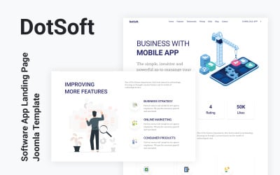 DotSoft - Software-App-Landingpage Joomla 4-Vorlage