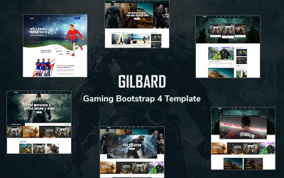 Gilbard - Gaming Bootstrap 5 webbplatsmall